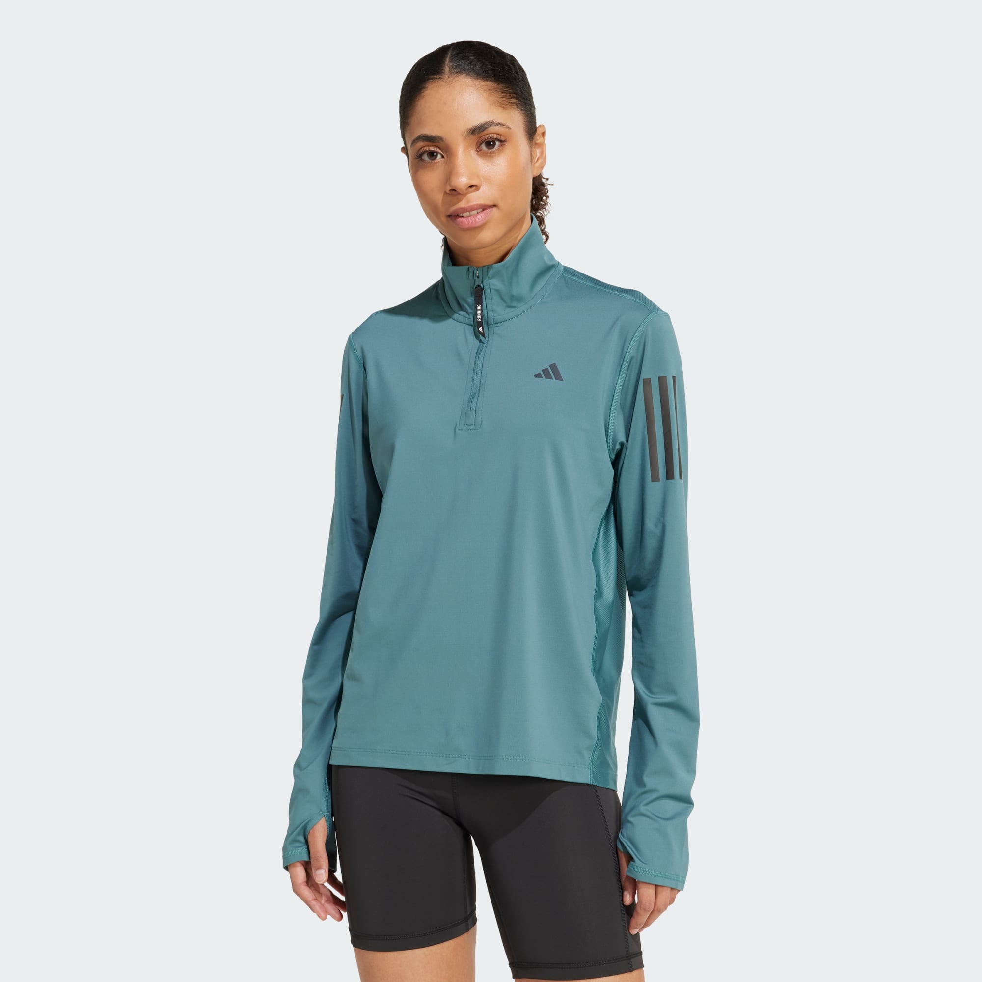 Adidas Women Own The Run Half Zip Jacket Black
