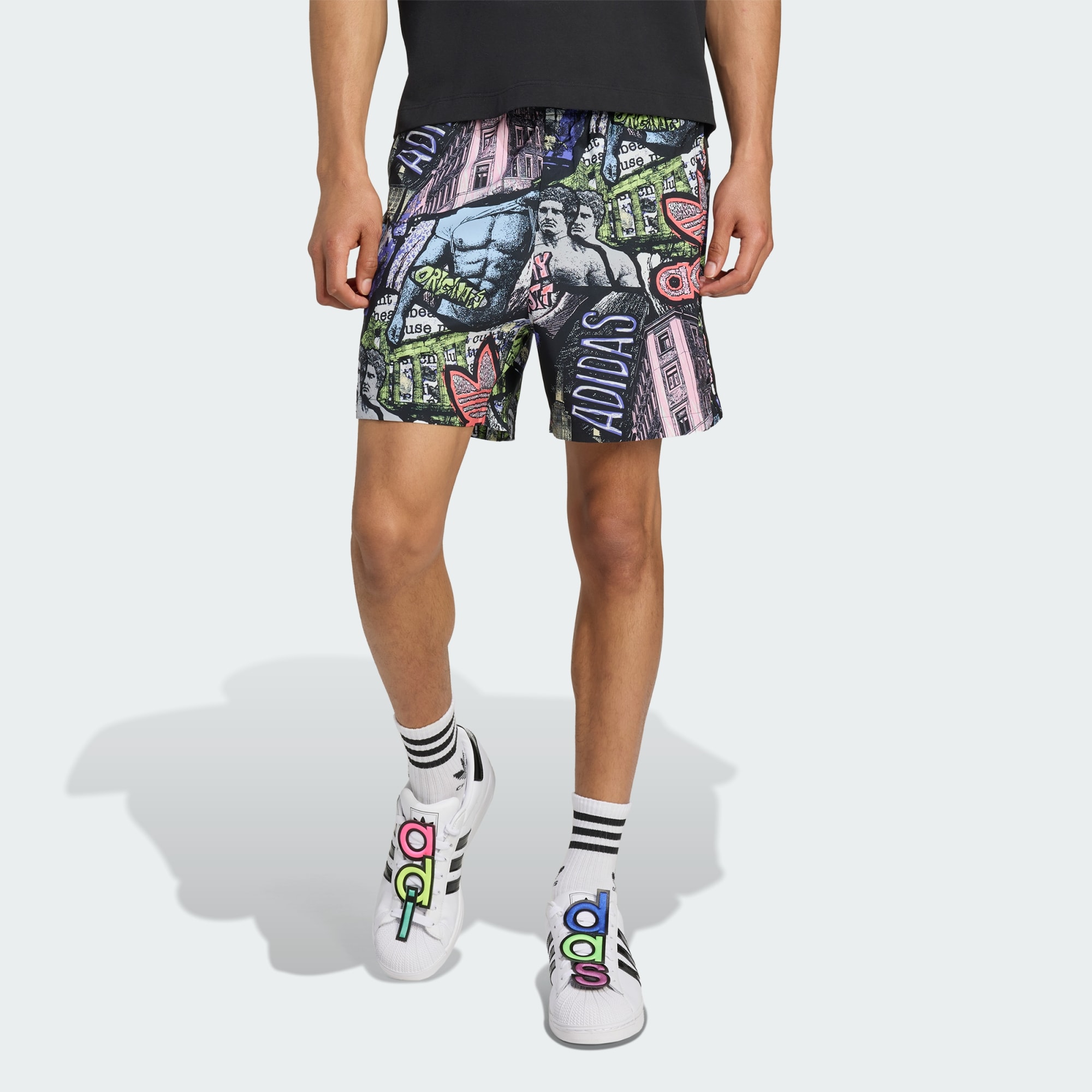 Adidas Originals  Adidas X Jeremy Scott Aop Shorts Multi