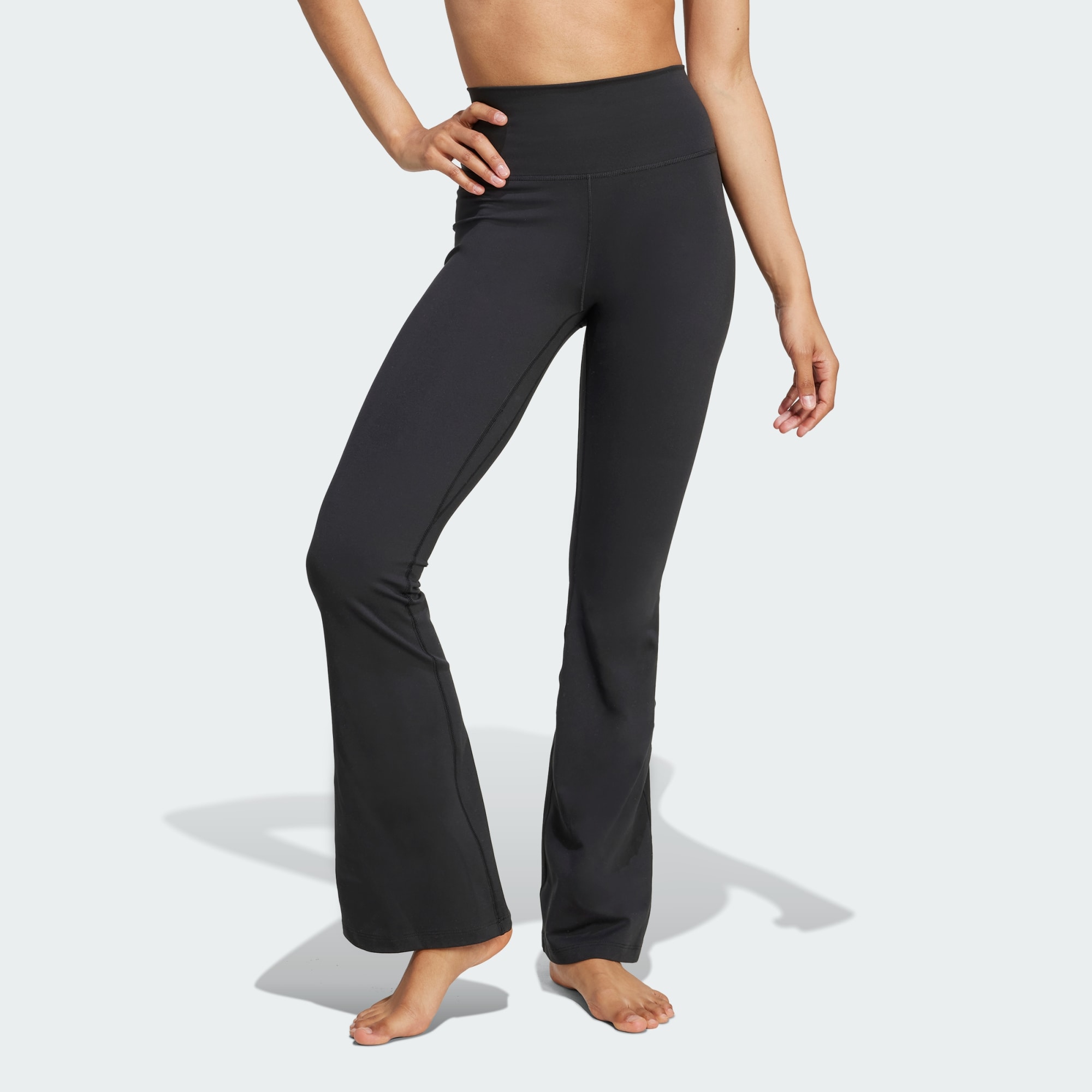 Adidas Women All Me Flare Leggings Red