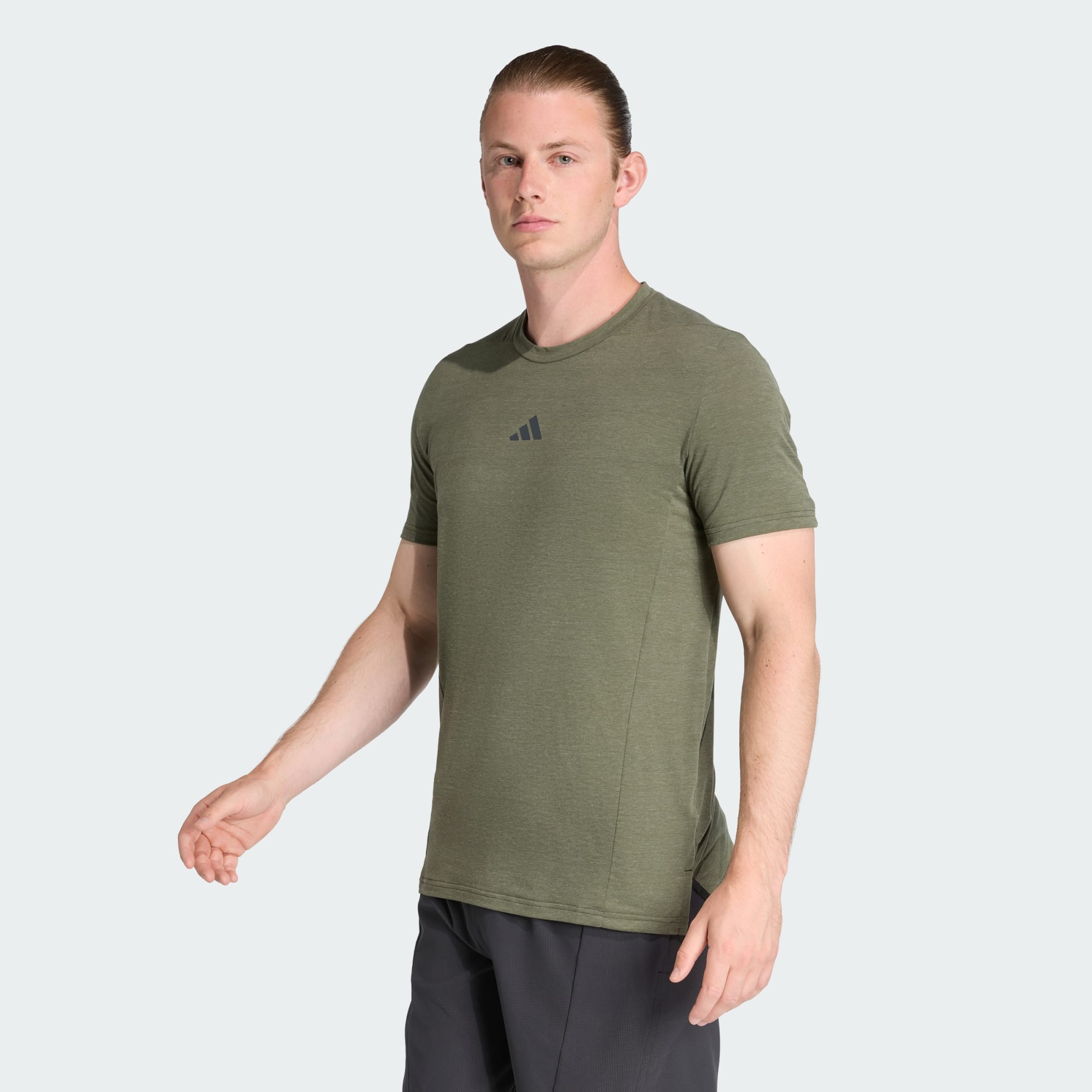 Adidas Men Designed For Training Workout Tee Black