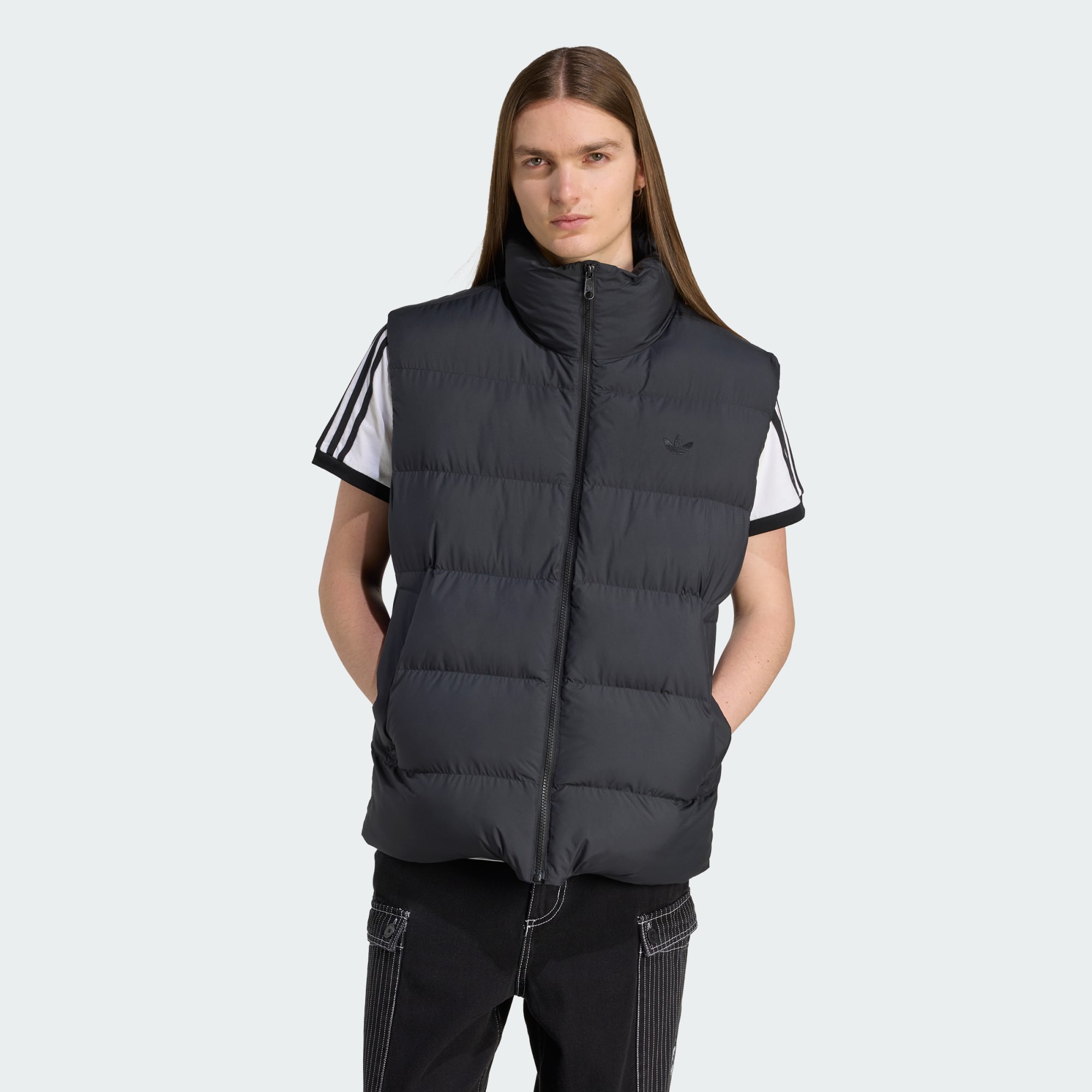 Adidas Originals Men Tonal Puffer Vest Black