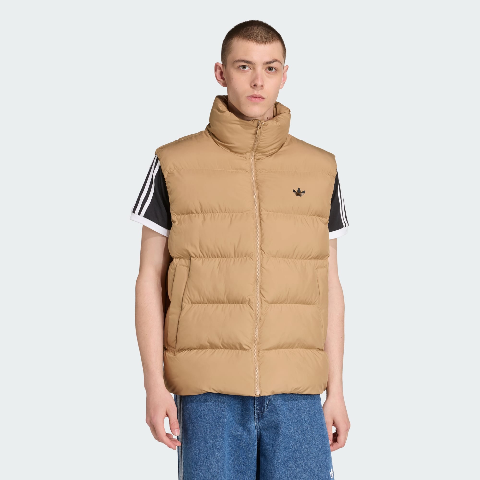 Adidas Originals Men Tonal Puffer Vest Black