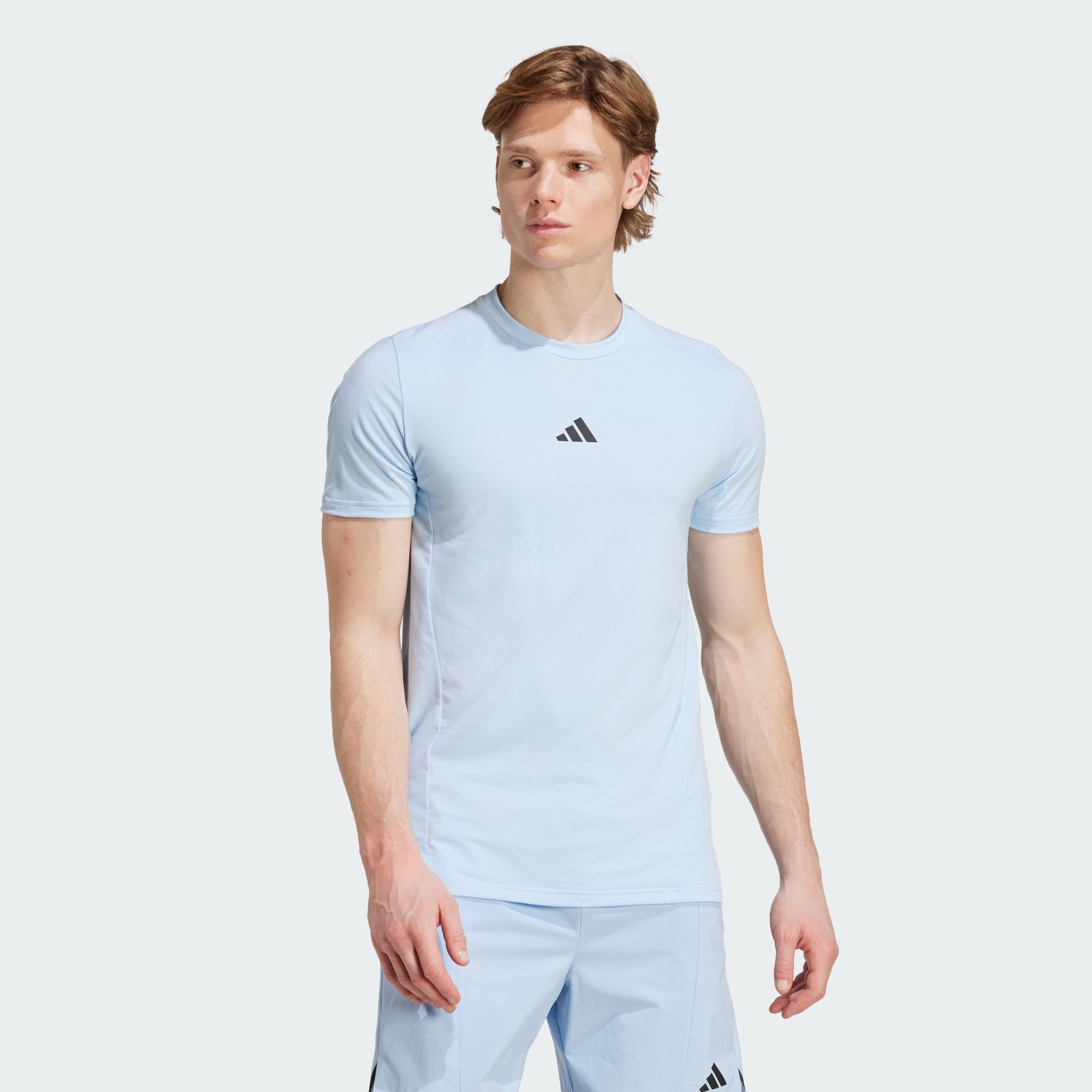 Adidas Men Designed For Training Workout Tee Black