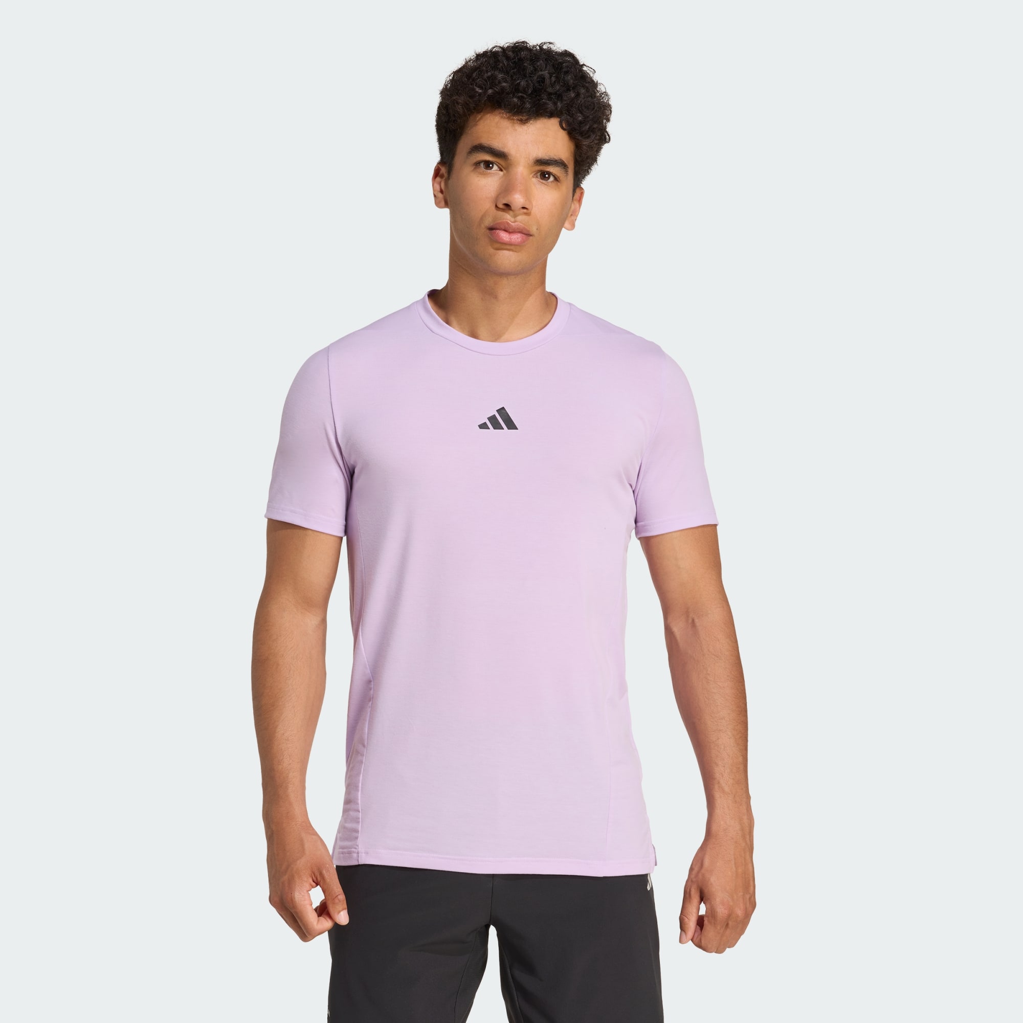 Adidas Men Designed For Training Workout Tee Black