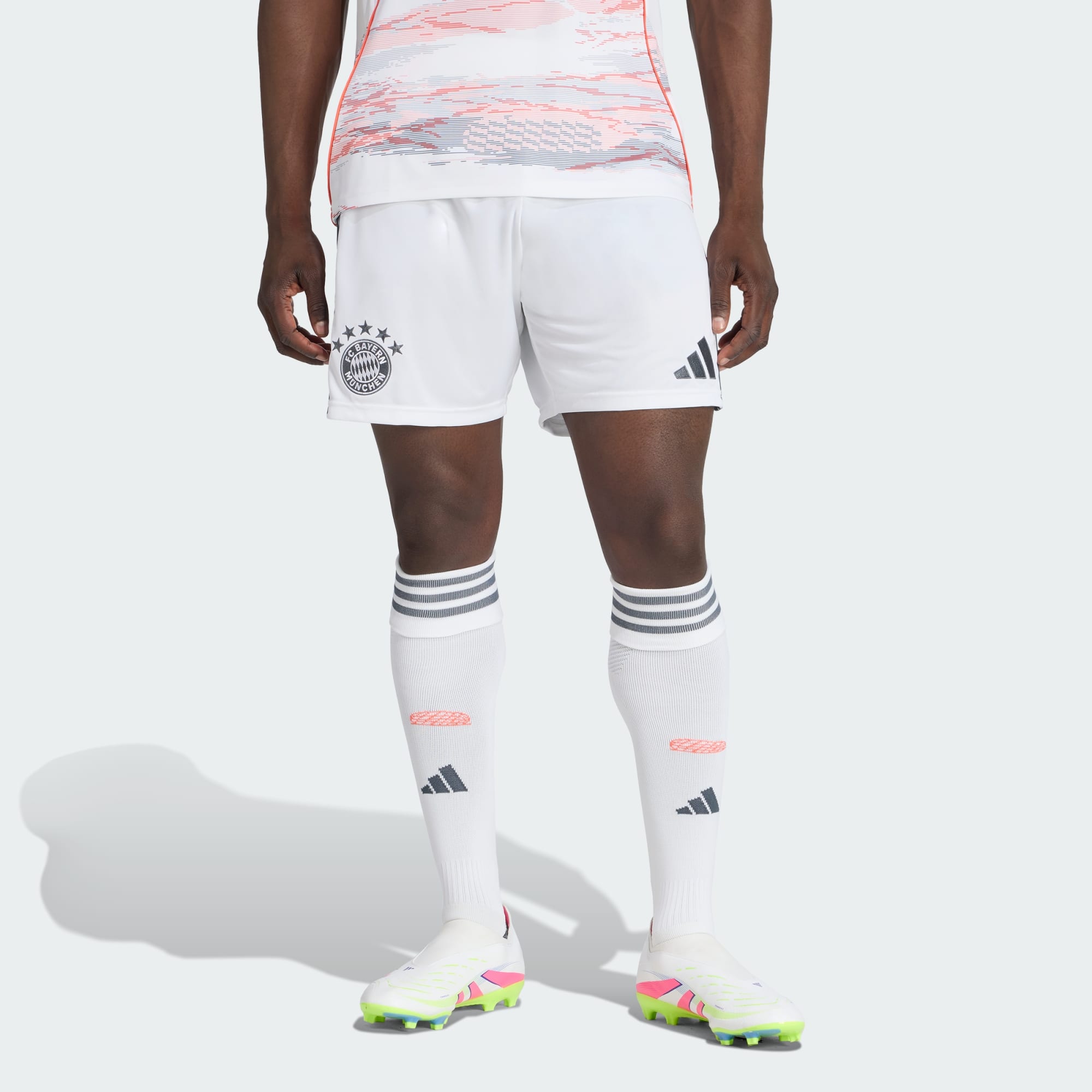 Adidas Men Fc Bayern 25 26 Away Shorts White