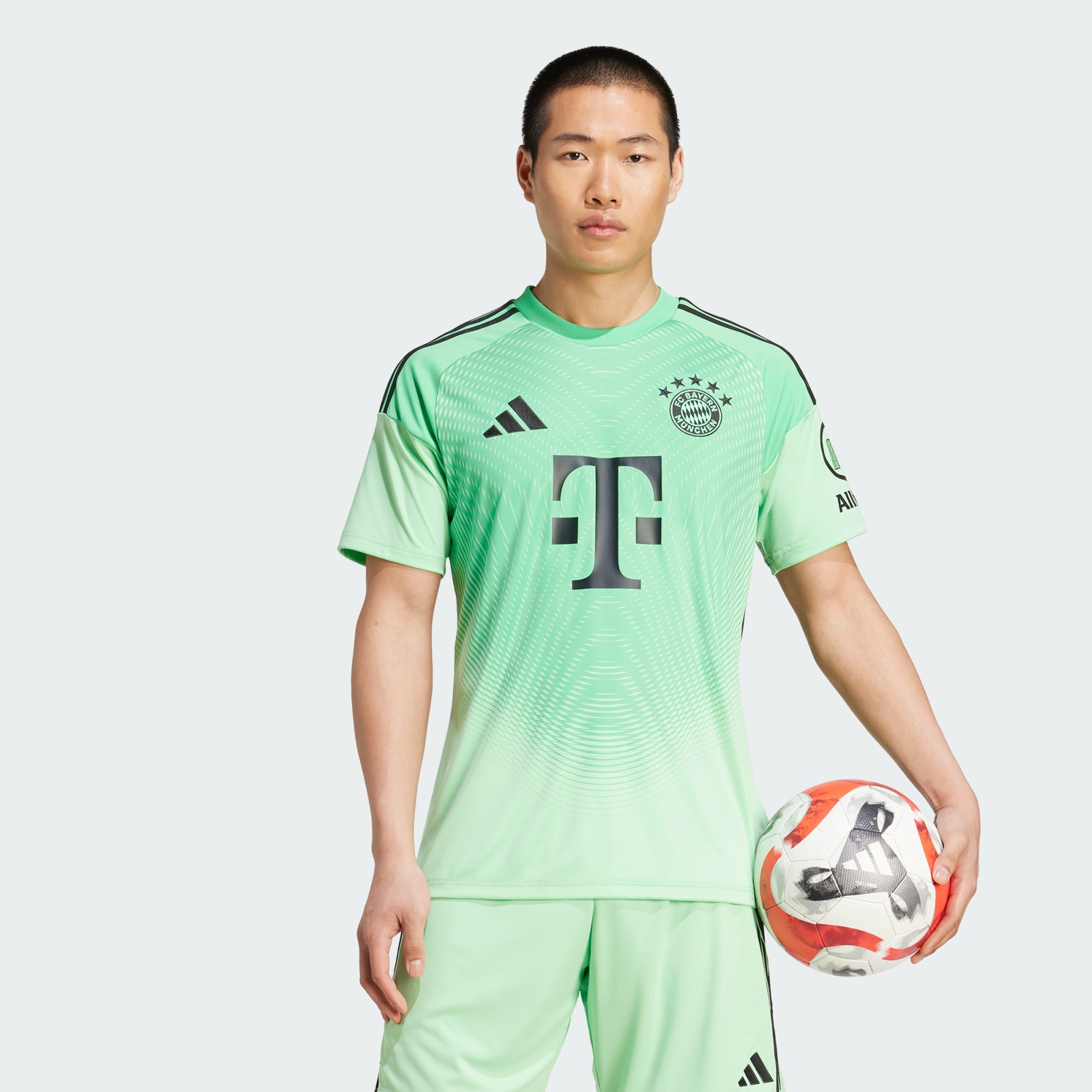 Adidas Men Fc Bayern 25 26 Goalkeeper Jersey Green