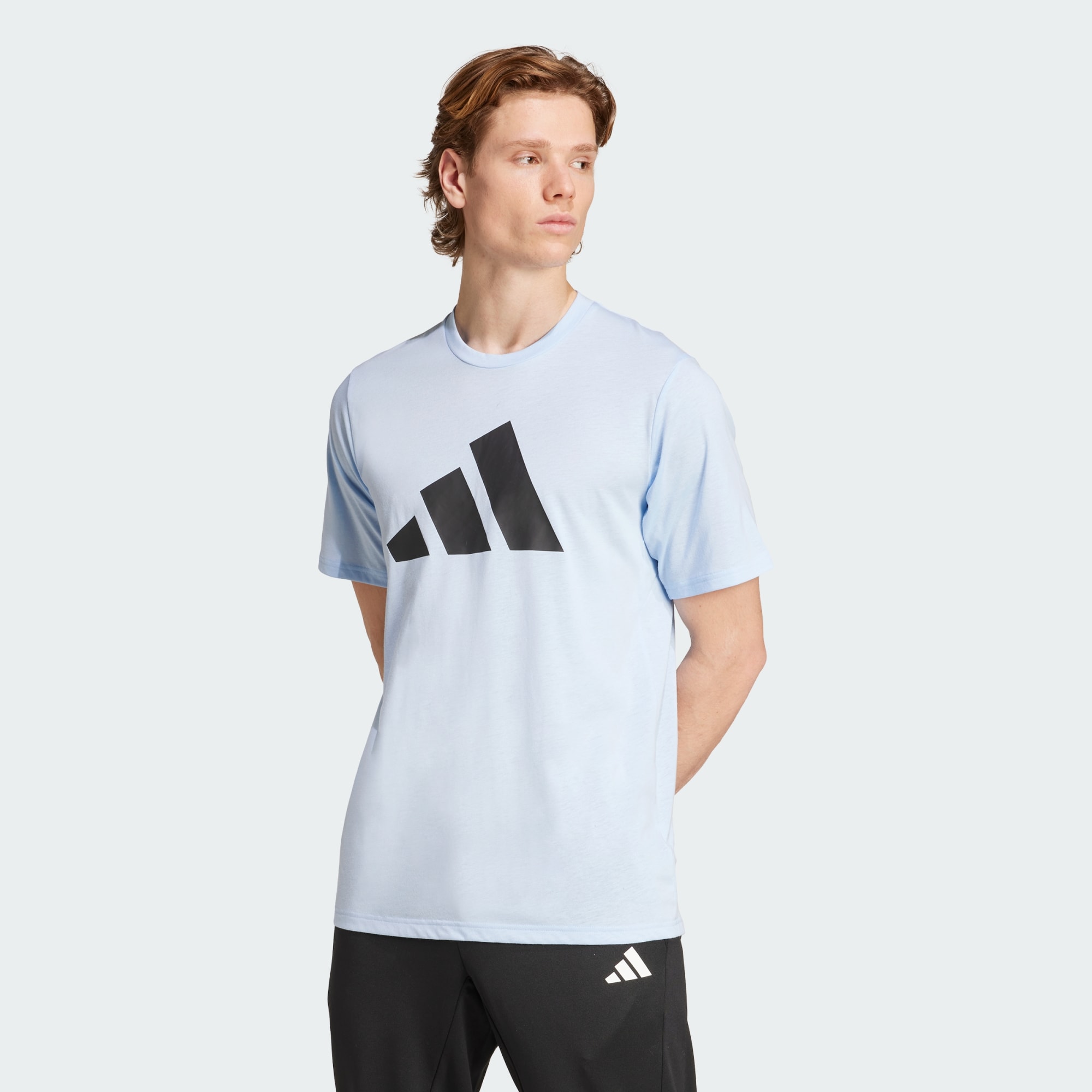 Adidas Men Train Essentials Feelready Logo Training Tee Black