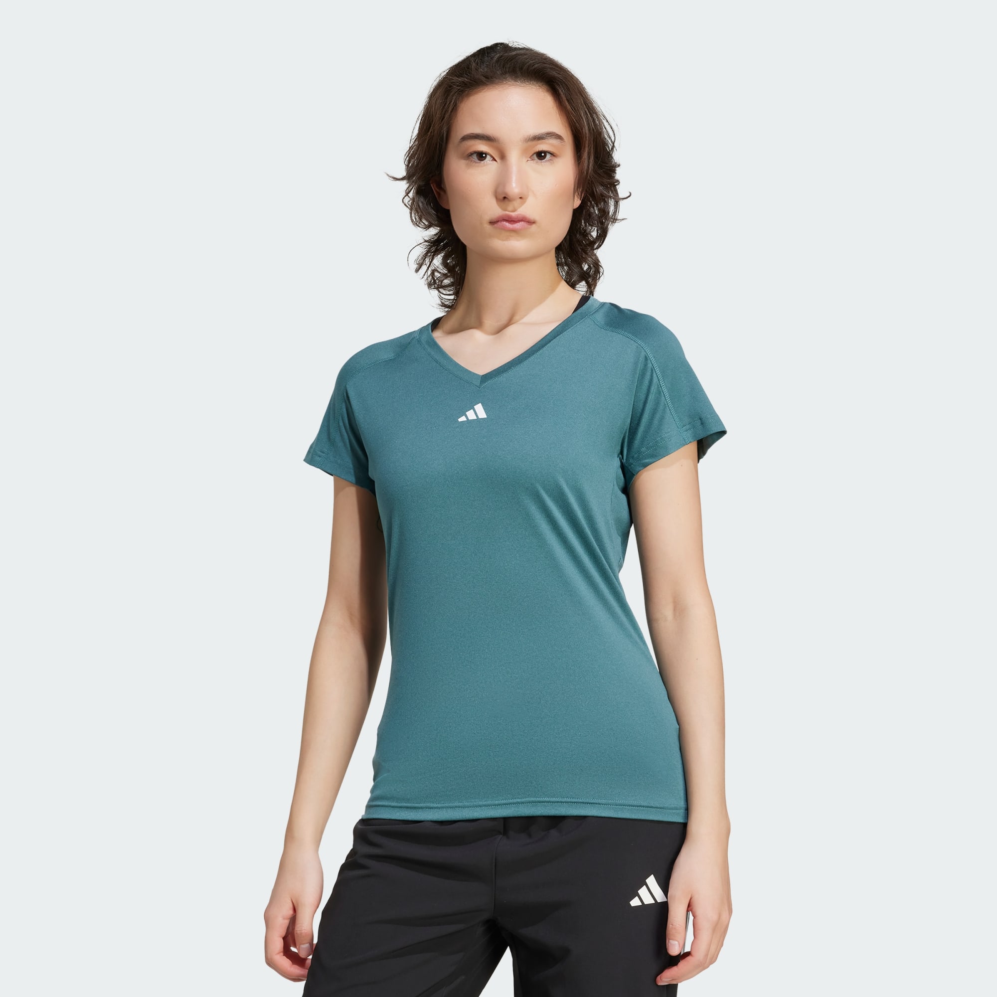 Adidas Women Aeroready Train Essentials Minimal Branding V N Black