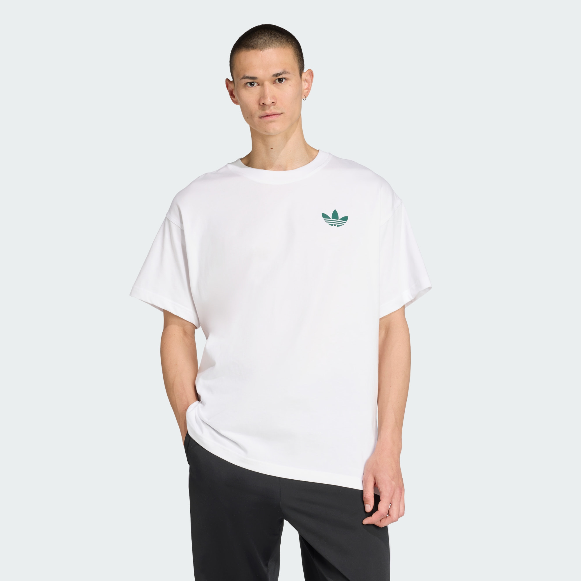 Adidas Originals Men Sport Club Gfx Oversized Tee Blue