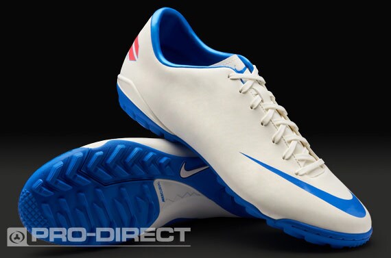 Zapatillas de fútbol Nike - Zapatillas - Nike Nike Mercurial Victory III TF - Césped Artificial - Blanco/Rojo | Pro:Direct Soccer