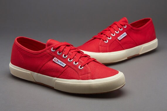 Superga hot sale red shoes