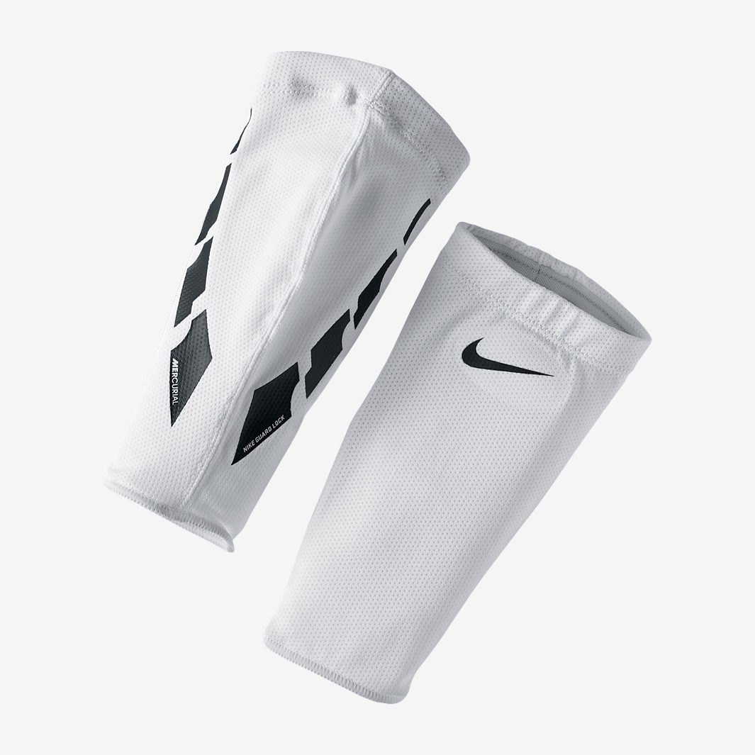 Autónomo Levántate Gasto Espinilleras Nike Guard Lock Elite Sleeve - Blanco/Negro/Negro -  Complementos | Pro:Direct Soccer