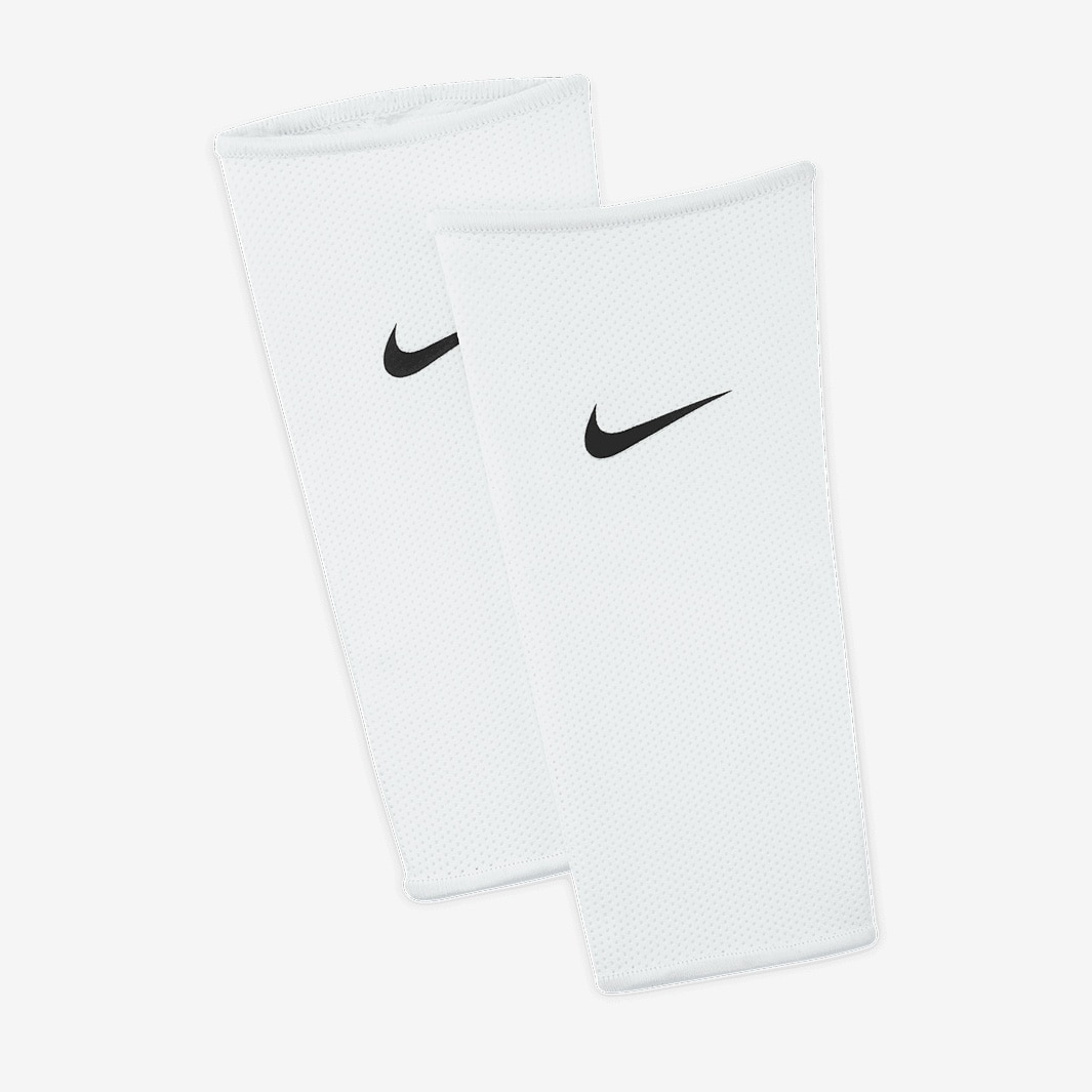 Espinilleras Nike Lock Sleeves - Blanco/Negro/Negro - Complementos | Pro:Direct Soccer