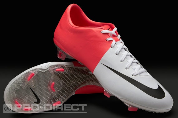 Nike Mercurial Vapor FG - Blanco/Rojo - Blanco/Rojo - Botas para hombre | Pro:Direct Soccer