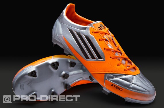 Botas de Fútbol adidas - Botas adidas - adidas F50 adizero Piel TRX FG Terreno Duro - Gris/Infrared | Pro:Direct Soccer