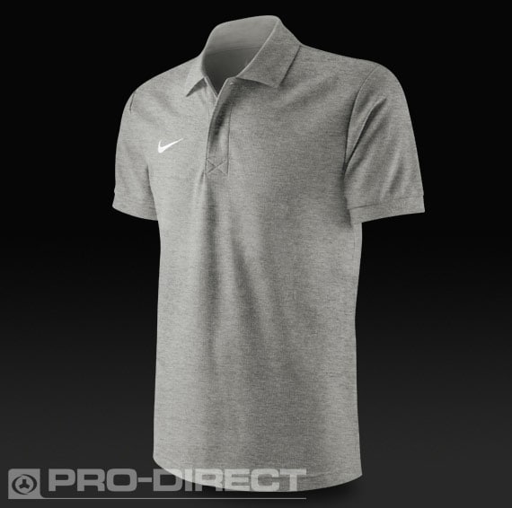 Nike Sport Express Boys Polo - Junior Football Teamwear - Grey Heather-White | Pro:Direct Soccer