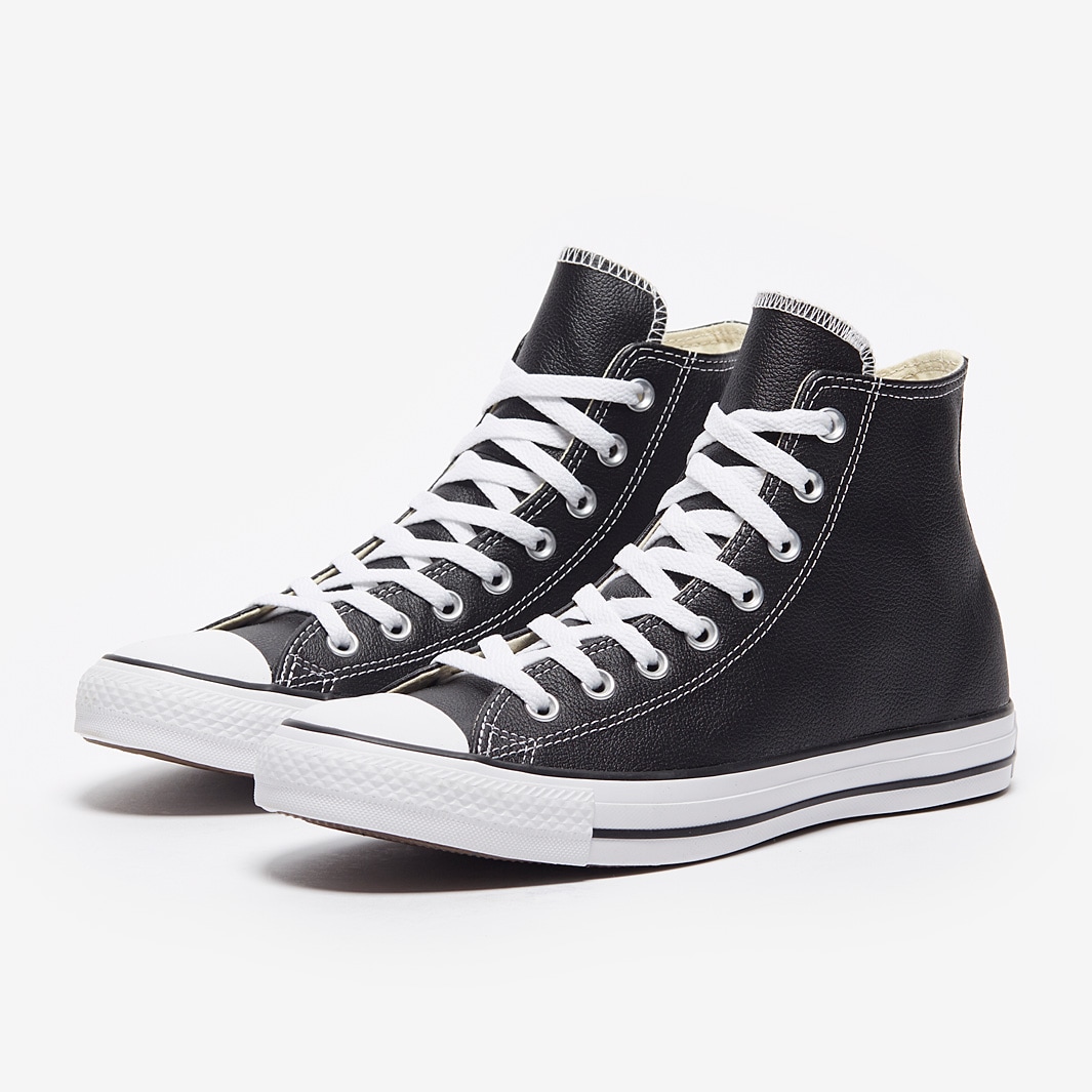Mens Shoes - Converse Chuck Taylor All Star Hi Leather - Black - 132170C