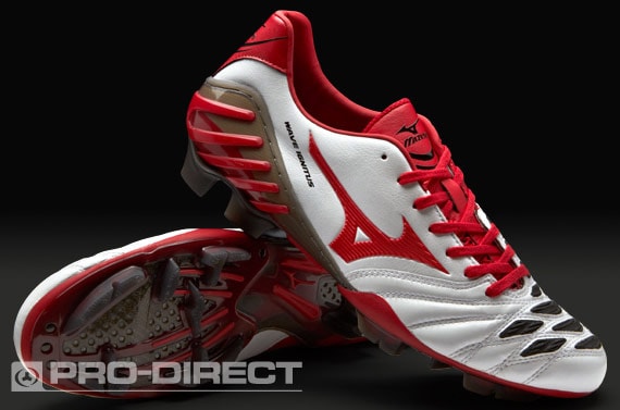 Mizuno Rugby Boots Mizuno Wave Ignitus 2 FG Firm Ground Pearl Red Black Pro Direct Soccer