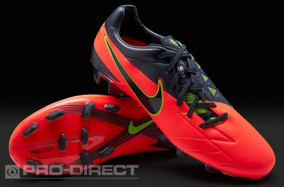 Otros lugares cera lector Botas de Fútbol Nike - Nike T90 Laser IV FG - Terreno Firme - Tacos de  Fútbol - Rojo/Negro | Pro:Direct Soccer