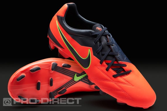 Noble máximo País de origen Botas de Fútbol Nike - Nike T90 Strike IV FG - Terreno Firme -  Naranja-Negro | Pro:Direct Soccer