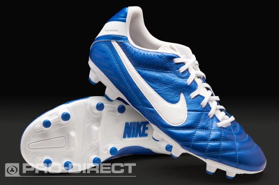 Sótano Correa Sinceridad Botas de Fútbol Nike - Nike Tiempo Natural IV Leather FG - Tacos de Fútbol  - Tacos de Fútbol - Azul/Blanco | Pro:Direct Soccer