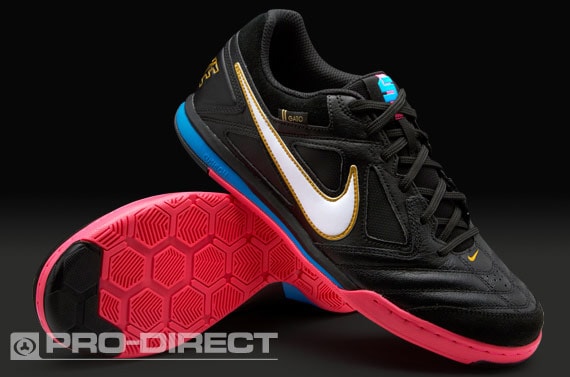 de fútbol Nike - Nike5 Gato Piel CR - Zapatillas de Fútbol Sala Futsal - Negro/Azul Pro:Direct Soccer