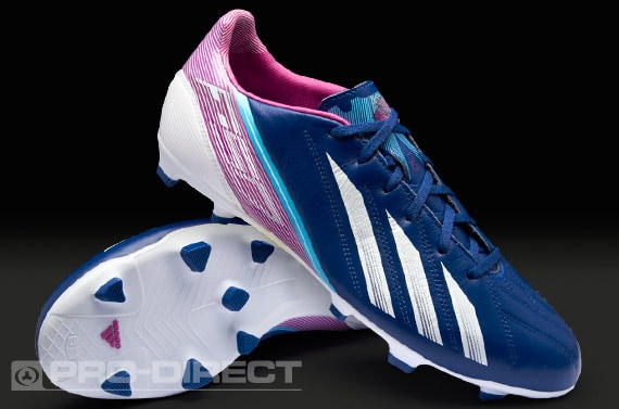 Botas de Fútbol Adidas - Tacos Fútbol - adidas F30 TRX FG Piel - Terreno Firme - Azul-Rosa-Blanco | Pro:Direct