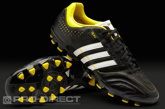 Botas de Fútbol adidas - adidas 11Nova TRX AG - Césped artificial Tacos de Fútbol - Negro/Blanco/Amarillo | Pro:Direct Soccer