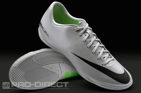 de fútbol Nike - Nike Mercurial Victory IV IC - Zapatillas de fútbol sala - Zapatillas Indoor - Platino/Negro/Verde | Pro:Direct Soccer
