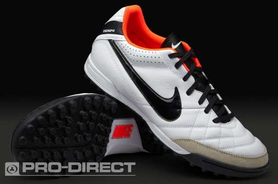 Botas Fútbol - Nike Tiempo Natural IV Piel - Césped Artificial Astro - Botas de Fútbol - Blanco/Negro/Rojo | Pro:Direct Soccer