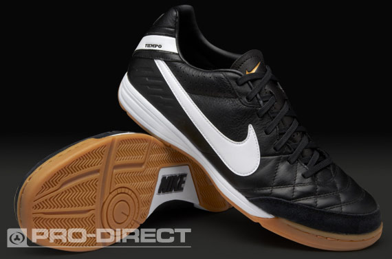 Zapatillas de Fútbol Sala Nike - Nike Tiempo Mystic IV IC - Fútbol Sala Zapatillas de Fútsal - Negro/Blanco/Dorado | Pro:Direct Soccer