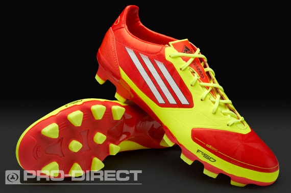 Excavación carrete atleta adidas Football Boots - adidas F50 adiZero TRX HG Synthetic - Hard Ground -  Soccer Cleats - High Energy-White-Electricity | Pro:Direct Soccer