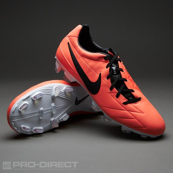 Brújula A rayas Seis Botas de Fútbol Nike - Nike T90 Laser IV FG - Terreno Firme - Tacos de  Fútbol - Mango/Negro/Naranja | Pro:Direct Soccer