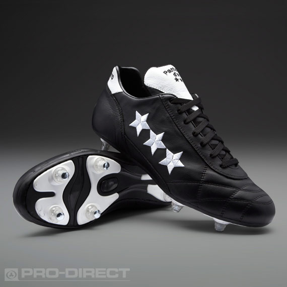 Pantofola d'Oro ブラックサッカーシューズ Pantofola Superleggera 2.0 FG - Black/Gold Raven - Firm