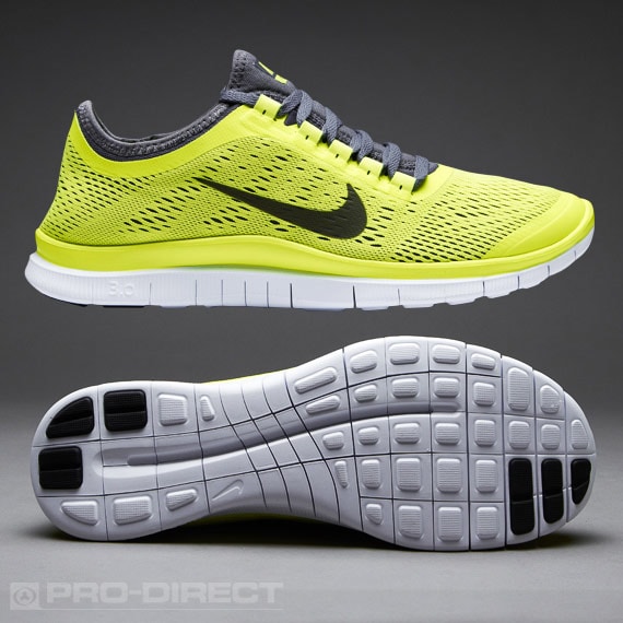 Zapatillas para Entrenamiento - Zapatillas Deportivas - Zapatillas para Running Nike - Footing Nike Free 3.0 V5 - Voltaje/Gris/Blanco Pro:Direct Soccer
