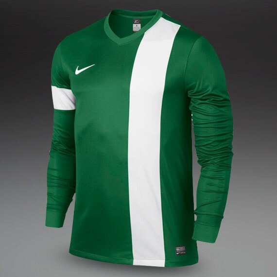 Equipaciones para clubs- Camiseta de fútbol Nike Striker III Ropa para equipos-Verde-Blanco | Pro:Direct Soccer