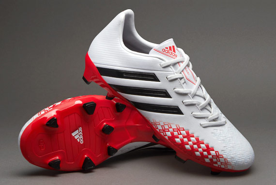 Idool Wees tevreden borduurwerk adidas Soccer Shoes - adidas Predator Absolado LZ TRX FG - Firm Ground -  Soccer Cleats - Running White-Black-Hi-Res Red 