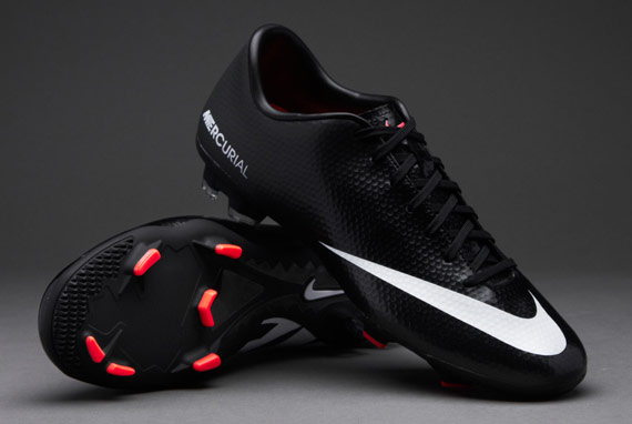 Nike Football Boots - Nike Mercurial IV FG - Firm Ground - Soccer Cleats - Black-White-Atomic Red | Pro:Direct Soccer