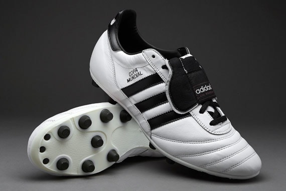 Soccer Shoes - adidas Copa Mundial - Firm Ground - Soccer Cleats - Running White-Black-Metallic Gold