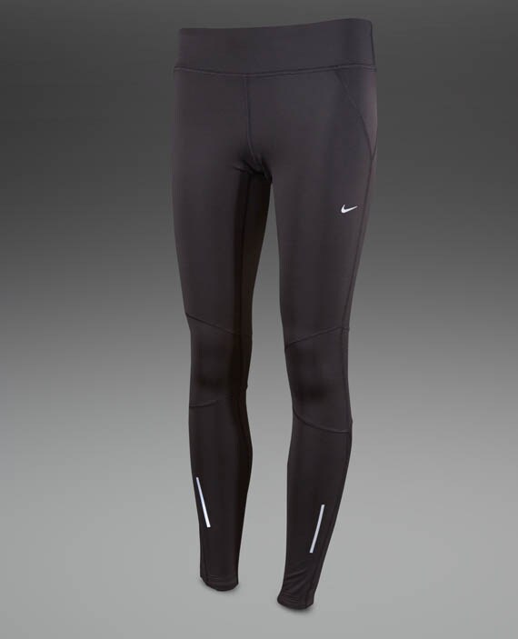 Nike Womens Thermal Tights - Womens Running Clothing -  Black-Black-Reflective Silver