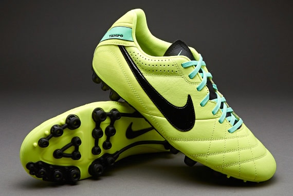 Naturaleza vagón Poner la mesa Botas de futbol - Tacos de Piel - Cesped Artificial - Nike Tiempo Natural  IV Leather AG - Volt-Verde | Pro:Direct Soccer