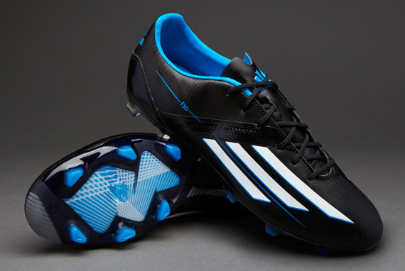 Mirar atrás Descarte incondicional Botas de Futbol - Tacos - adidas F30 TRX FG - Negro-Blanco-Azul |  Pro:Direct Soccer