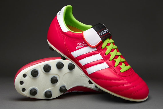Soccer Shoes - adidas Copa Mundial - Firm Ground - Soccer Cleats - Vivid Berry-Running White-Solar Slime