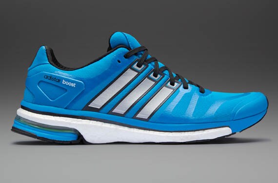 adidas adistar Boost - Mens Running Shoes - Solar Blue-Tech Grey ...