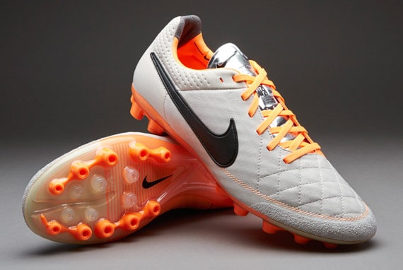 Italiaans terugbetaling Panorama Nike Soccer Shoes - Nike Tiempo Legend V AG - Artificial Ground - Soccer  Cleats - Desert Sand-Black-Orange 