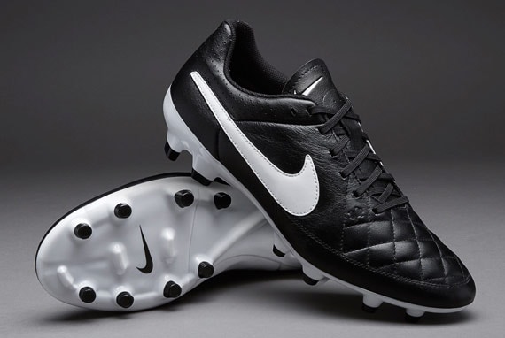 Nike Tiempo Genio FG - Negro - Blanco - de fútbol - Terrenos firmes | Pro:Direct Soccer