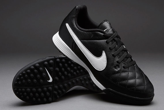 Botas de futbol- Astro Turf- Nike Junior Genio para niños- Negro - Blanco - Zapatillas para niños Pro:Direct Soccer