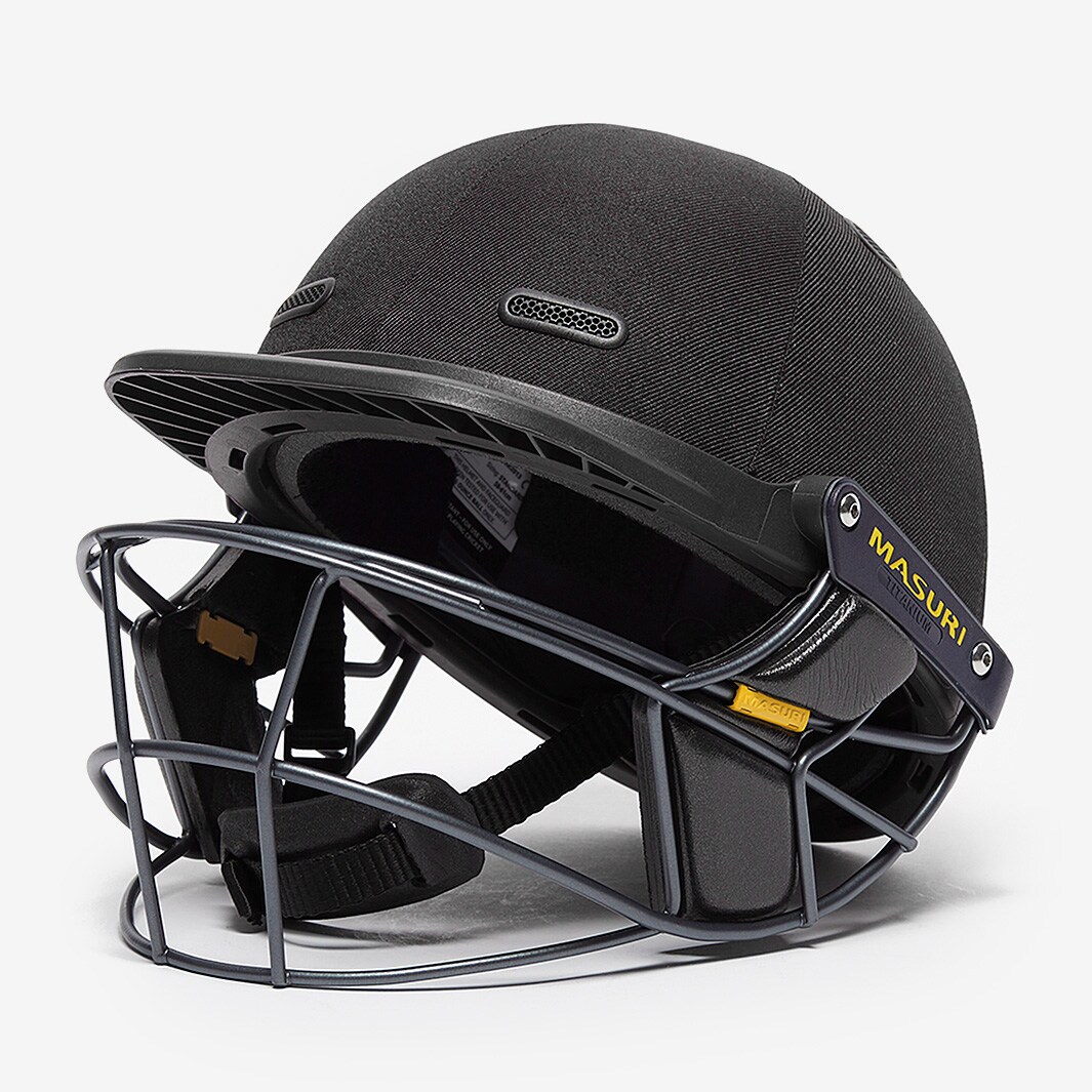 Masuri VS Elite Titanium Helmet Batting Equipment Black Pro