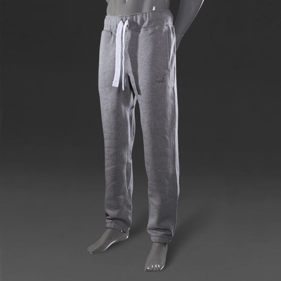 Puma Core Fleece Pants Mens Select Clothing Medium Grey Heather
