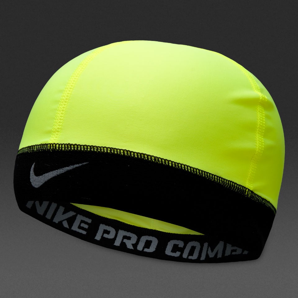 Eh chocar carbón Gorro Nike Pro Combat Banded Skull - Volt/Negro | Pro:Direct Soccer